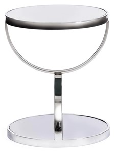 Столик GROTTO (mod. 9157) металл/дымчатое стекло, 42х42х50, хром в Сызрани - предосмотр 1
