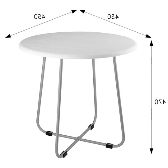 Круглый столик BeautyStyle-14 (белый/металик) в Самаре - изображение 4