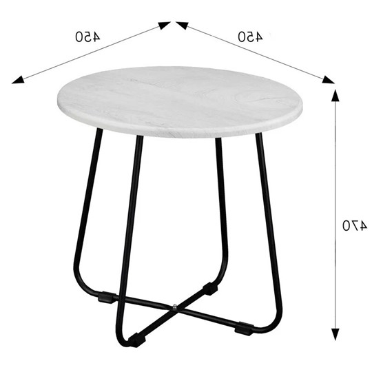 Круглый стол BeautyStyle-14 (дуб дымчатый/черный) в Самаре - изображение 12