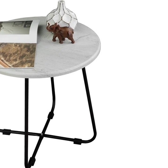 Круглый стол BeautyStyle-14 (дуб дымчатый/черный) в Самаре - изображение 8