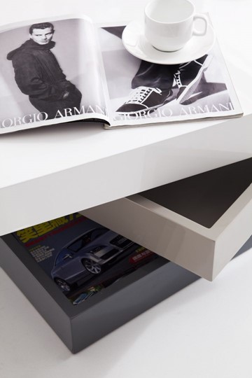Журнальный стол СT1001 Белый/Серый в Самаре - изображение 6