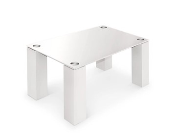 Журнальный стол Колизей-8, белый/белое стекло в Самаре