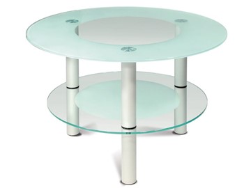 Стеклянный столик в зал Кристалл 3 (алюминий-прозрачное) в Самаре