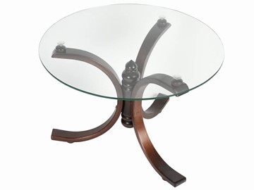 Стеклянный журнальный столик Лорд (темно-коричневый) в Самаре