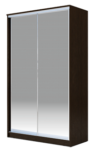 Шкаф-купе 2-х дверный 2400х1200х620 Хит-24-12/2-88, Матовое стекло, Венге в Самаре