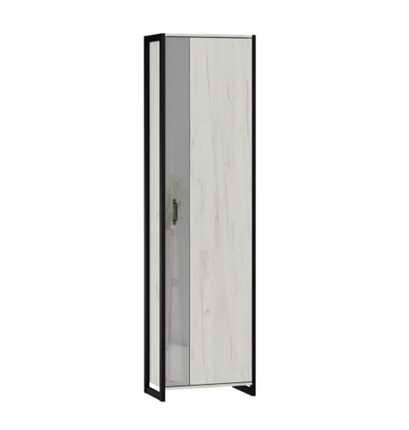 Одностворчатый шкаф Техно ЛД 678.320.000.002 Дуб крафт белый/черный (Корпус+дверь) в Самаре - изображение