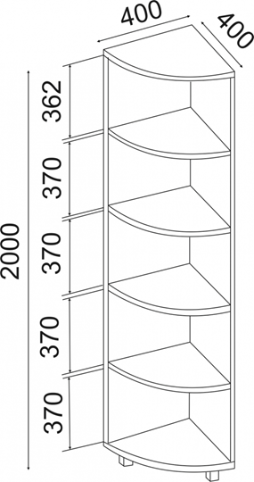 Угловой стеллаж West М07 в Самаре - изображение 1
