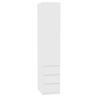 Шкаф распашной Риал (H11) 230х45х45 PUSH to OPEN, Белый в Самаре - изображение