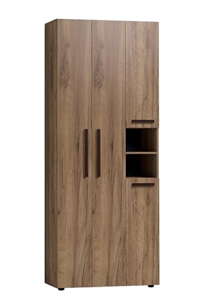Шкаф для прихожей Nature 87 Дуб табачный Craft-Черный (фасад стандарт) в Самаре - изображение