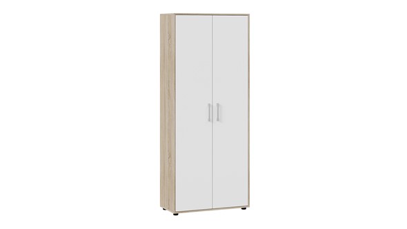 Шкаф двухдверный Витра тип 1 (Дуб сонома/Белый ясень) в Самаре - изображение