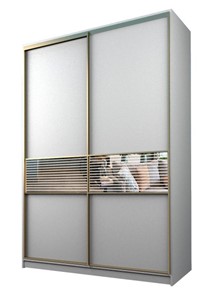Шкаф 2-х дверный MAX МШ-23-6-16-33, Профиль Золото/Цвет Белый в Самаре
