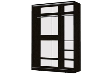 Шкаф 2-х дверный Виктория 1400х584х2300, 1 зеркало, Венге (310-139) в Тольятти - предосмотр 1