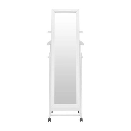 Вешалка напольная с зеркалом Leset Сиэтл (Белый) в Самаре - изображение