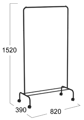 Вешалка гардеробная Радуга 2-ВНП 299 Черный в Самаре - изображение 1