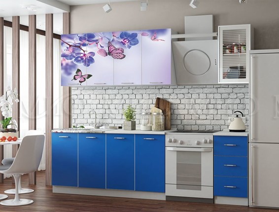 Кухонный гарнитур фотопечать Бабочки 2,0 в Тольятти - изображение