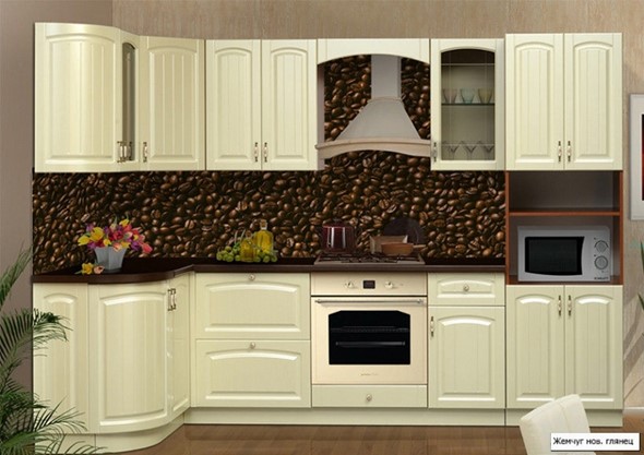 Кухонный угловой гарнитур Кантри 1330х2800 в Тольятти - изображение