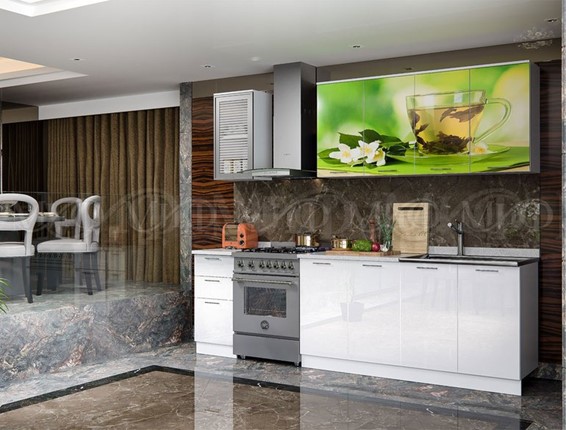 Кухонный гарнитур фотопечать Чай мята 1,6 в Самаре - изображение