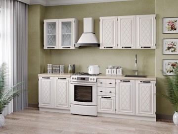 Кухонный гарнитур Марина 2600(Белый/Алебастр) в Самаре