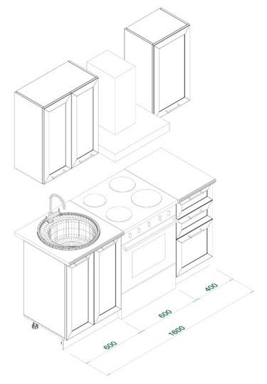 Кухонный гарнитур МК РИВЬЕРА Комплект №1 1,0м ПВХ Белый в Сызрани - изображение 5