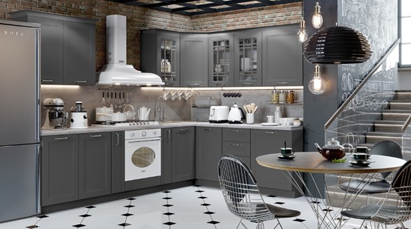Модульная кухня Одри №2 (Серый) в Тольятти - изображение