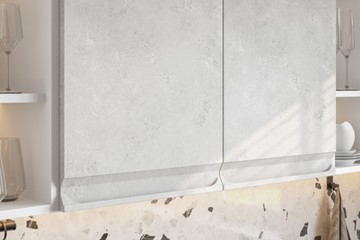 Кухонный угловой гарнитур Вельвет, бетон графит/бетон снежный в Сызрани - предосмотр 4