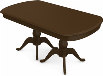 Обеденный раздвижной стол Фабрицио-2 исп. Мыло большой 2 вставки, Тон 4 (Морилка/Эмаль) в Самаре