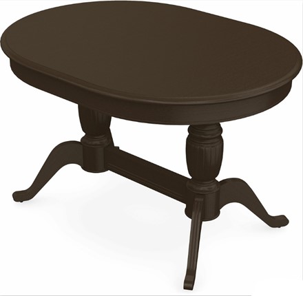 Обеденный раздвижной стол Леонардо-2 исп. Овал, тон 7 (Морилка/Эмаль) в Самаре - изображение