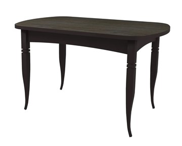 Обеденный овальный стол Ялта с резными опорами Венге/Ясень Анкор темный в Самаре
