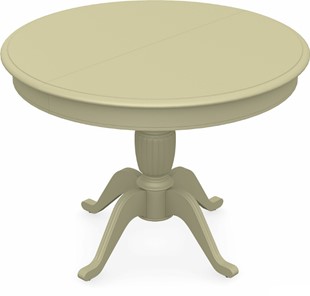 Кухонный стол раскладной Леонардо-1 исп. Круг 1000, тон 10 (Морилка/Эмаль) в Самаре