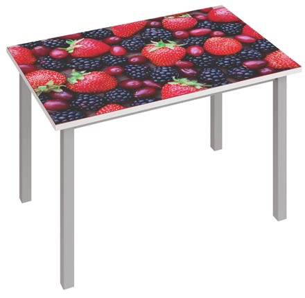 Обеденный раздвижной стол Фристайл-3, Ягоды в Самаре - изображение