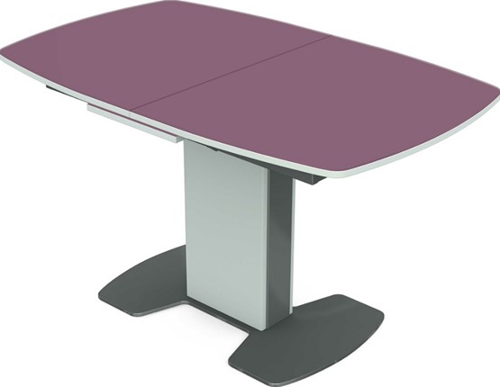 Обеденный раздвижной стол Санторини (стекло) в Самаре - изображение