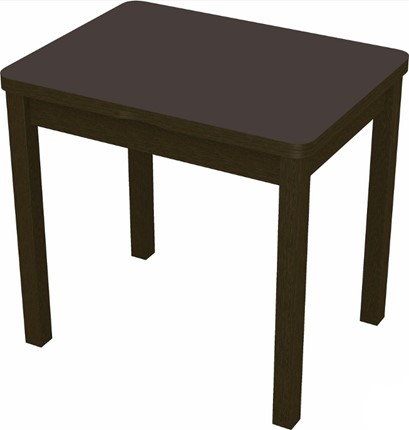 Стол раздвижной Бари дерево №8 (стекло коричневое/венге) в Самаре - изображение