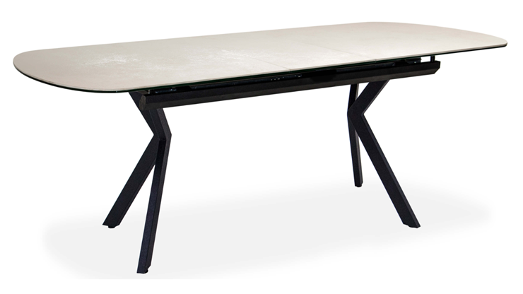 Кухонный раскладной стол Шамони 2CX 160х90 (Oxide Avorio/Графит) в Самаре - изображение 1