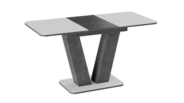 Кухонный раскладной стол Чинзано тип 1 (Моод темный/стекло белое матовое) в Самаре - предосмотр 1