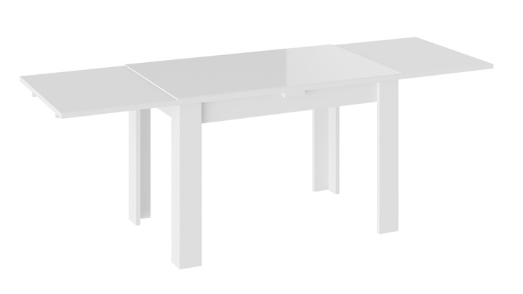 Стол раздвижной Норман тип 1, цвет Белый/Стекло белый глянец в Самаре - изображение 1