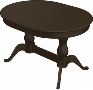 Кухонный раздвижной стол Фабрицио-2 исп. Овал 1600, Тон 7 (Морилка/Эмаль) в Самаре
