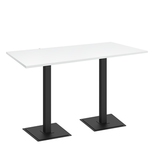Обеденный стол SHT-TU5-BS1/Н110 (2 шт.)/ТT 120/80 (черный/белый шагрень) в Самаре