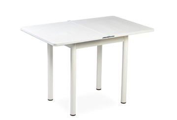 Кухонный стол СПА-02 СТФ, белый/фотопечать лазурит/опоры хром в Самаре - предосмотр 1