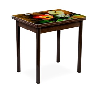 Кухонный пристенный стол СПА-02 СТФ, венге/фотопечать дерево/опоры коричневый в Самаре