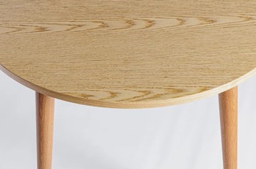 Кухонный стол круглый Шпон Дуба  677 С д. 90 см МДФ в Тольятти - предосмотр 18