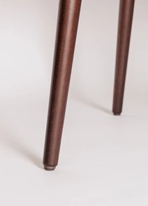 Обеденный круглый раздвижной стол Шпон Ореха д. 100 см МДФ ножки орех в Тольятти - предосмотр 5