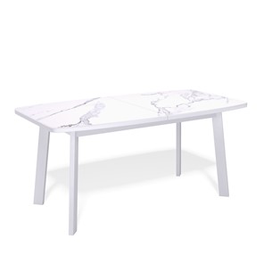 Раздвижной стол AA1400 (белый/керамика мрамор белый) в Сызрани