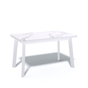 Кухонный раздвижной стол AA1200 (белый/керамика мрамор белый) в Самаре