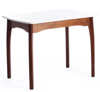 Раздвижной стол Caterina, бук/мдф, 100+30x70x75, коричневый, белый арт.15856 в Самаре