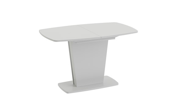 Раздвижной стол Честер тип 2, цвет Белый/Стекло белый глянец в Тольятти - изображение