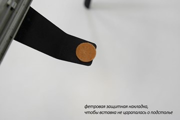 Стол раздвижной Дали-1L(ноги черные, дуб табако) в Тольятти - предосмотр 6