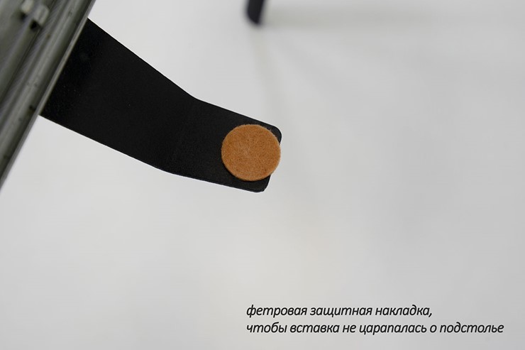 Стол раздвижной Дали-1L(ноги черные, дуб табако) в Самаре - изображение 6