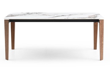 Керамический кухонный стол DT8843CW (180) белый мрамор  керамика в Тольятти