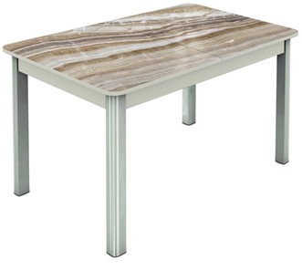 Кухонный стол раскладной Гамбург исп. 1, ноги метал. крашеные №23 (Exclusive h041/белый) в Тольятти