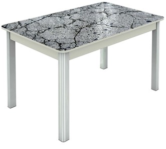 Кухонный стол раскладной Гамбург исп. 1, ноги метал. крашеные №23 (Exclusive h118/белый) в Самаре